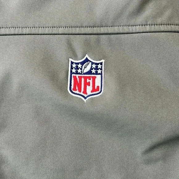 Clique Jacket Gray NFL Football All Weather Zip up Jacket Size Large - Picture 2 of 10